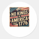 Search for 1776 flag stickers No kings in america