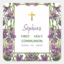 Search for purple first communion stickers Floral