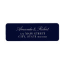 Search for blue wedding return address labels Minimalist