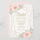 Search for gold confetti bridal shower invitations Modern