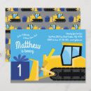 Search for bulldozer birthday invitations Trucks