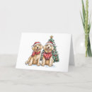 Search for cute golden retriever puppy christmas cards Snow