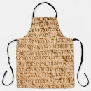 Search for writing aprons Alphabet