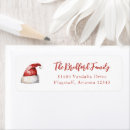 Search for santa hat return address labels Merry christmas