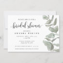 Search for watercolor eucalyptus bridal shower invitations Calligraphy