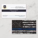 Search for police department business cards Cop