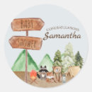 Search for cute camping stickers Woodland