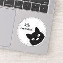 Search for black humor stickers Feline