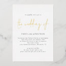 Search for gold foil wedding invitations Elegant