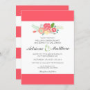 Search for coral red wedding invitations Modern