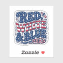 Search for blue and red stars stickers United states