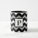 Search for black and white chevron mugs Modern