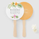 Search for beach wedding hand fans Tropical