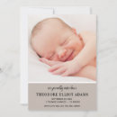 Search for two sided birth announcement cards Simple