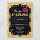 Search for pink and gold 30th birthday invitations Glitter