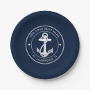 Search for nautical paper plates Anchor