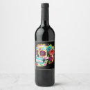 Search for sugar skull wine labels Mexican