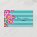Search for daisies pattern business cards Flower