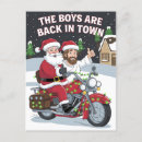 Search for funny motorcycle postcards Xmas