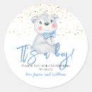 Search for birth announcement stickers Bear
