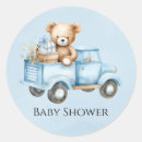 Search for truck baby shower stickers Boy