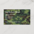 Search for military business cards Camouflage