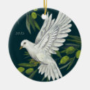 Search for peace dove christmas tree decorations Olive branch
