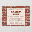 Search for brick wall invitations Industrial