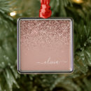 Search for rose gold christmas tree decorations Girly