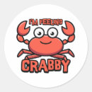 Search for cartoon crabs stickers Seafood