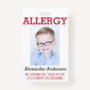 Search for photo id for kids Allergy alert