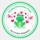Search for frog valentine stickers Green