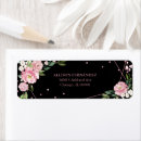 Search for rose gold confetti return address labels Floral