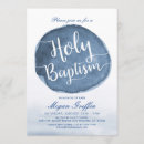 Search for water christening invitations Blue