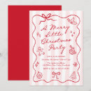 Search for bow christmas invitations Pink and red