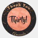Search for gold confetti thank you stickers Black