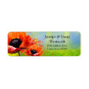 Search for poppies return address labels Poppy