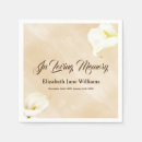 Search for funeral napkins Celebration of life