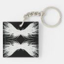 Search for white feather key rings Black and white