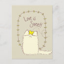 Search for yellow cat postcards Green