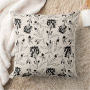 Search for organic pattern cushions Black and white
