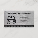 Search for electric car business cards Mechanic