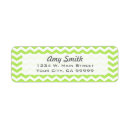 Search for green chevron return address labels Cute