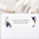 Search for purple rose return address labels Botanical