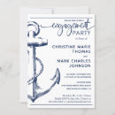 Search for anchor engagement party invitations Nautical