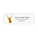 Search for faux gold glitter return address labels Festive
