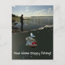 Search for happy fishing postcards For him