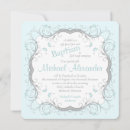 Search for blue and grey christening invitations Christian