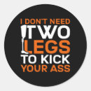 Search for artificial round stickers Prosthetic leg