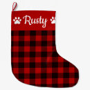 Search for paws christmas stockings Red and black